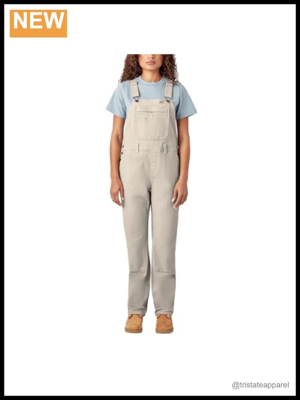 Dickies Women's Double Front Bib Overalls Cotton Spandex Workwear